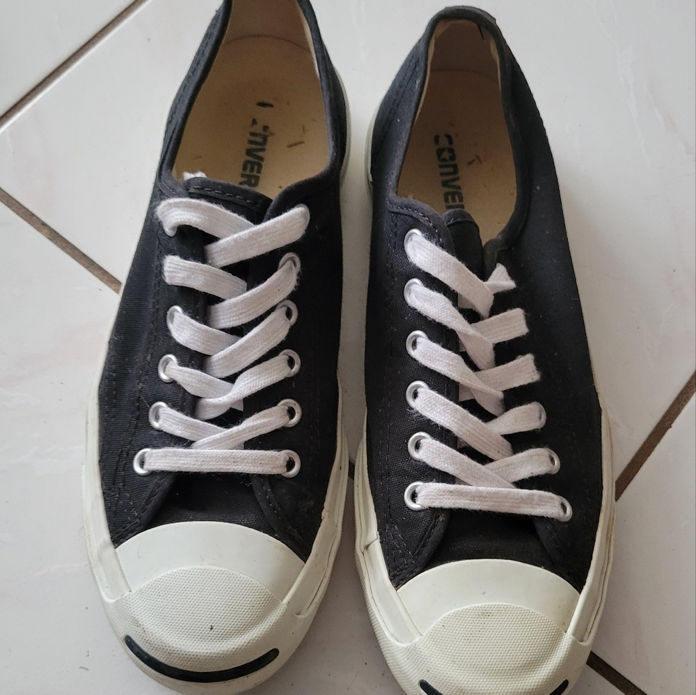 Jack Purcell converse black sneakers womens 8.5